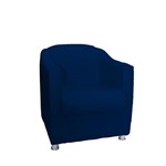 Assistência Técnica e Garantia do produto Poltrona Decorativa Tilla Sala e Recepção Suede Azul Marinho - DL Decor