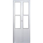 Assistência Técnica e Garantia do produto Porta Camarão de Alumínio Lambril 2,10 X 0,80 com Vidro Mini Boreal Lux Esquerda Cor Branco