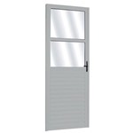 Assistência Técnica e Garantia do produto Porta de Alumínio com Vidro Mini Boreal Sólida MGM 210cmx90cm Natural