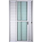 Assistência Técnica e Garantia do produto Porta de Alumínio de Correr Balcão 3 Folhas 2,10 X 1,20 Linha 25 com Chave Cor Branco