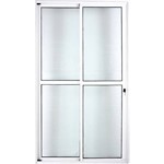 Assistência Técnica e Garantia do produto Porta de Alumínio de Correr Balcão 2 Folhas 2,10 X 1,50 Linha 25 com Chave Cor Branco