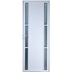 Assistência Técnica e Garantia do produto Porta de Alumínio Lambril com Visor Duplo 2,10 X 0,70 Esquerda Linha All Soft Cor Branco