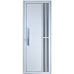 Assistência Técnica e Garantia do produto Porta de Alumínio Lambril com Visor e Puxador 2 Torres 2,10 X 0,80 Direita Linha All Soft Cor Branco