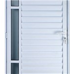 Assistência Técnica e Garantia do produto Porta de Alumínio Palheta com Visor 2,10 X 0,90 Direita Linha All Soft Cor Branco