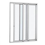 Assistência Técnica e Garantia do produto Porta de Correr Alumínio Branco com Vidro 3 Folhas Alumifort Sasazaki 216,5cmx200,5cm Esquerda