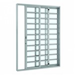 Assistência Técnica e Garantia do produto Porta de Correr Alumínio com Vidro 3 Folhas Alumifort 216cmx160cm Sasazaki Branco