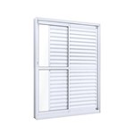 Assistência Técnica e Garantia do produto Porta de Correr Alumínio 3 Folhas 215cmx160cm Lucasa Eccellente Branco