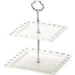 Assistência Técnica e Garantia do produto Porta Doces Lyor Classic 2 Andares Quadrado Branco