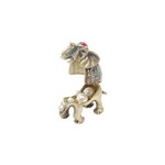 Assistência Técnica e Garantia do produto Porta Joias Elefante de Zamac 8,5cmx4cmx4cm Rojemac Dourado