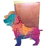 Assistência Técnica e Garantia do produto Porta Livros Dog 10x30x23cm Polígonos - At.home