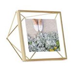 Assistência Técnica e Garantia do produto Porta Retrato Prisma 10x10cm Dourado - Umbra