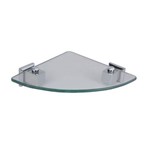 Assistência Técnica e Garantia do produto Porta Shampoo de Canto em Aço Inox Ducon Metais PR7011 com Vidro Incolor