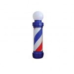 Assistência Técnica e Garantia do produto Poste Barbearia Azul Pole Barber Giratório Led com Globo
