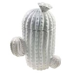 Assistência Técnica e Garantia do produto Potiche Decorativo em Cerâmica Cactus 26,7cm Branco - 22975
