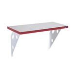 Assistência Técnica e Garantia do produto Prateleira Color Suporte Metalico 120x25x1,5 Vermelho