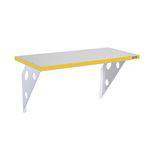 Assistência Técnica e Garantia do produto Prateleira Color Suporte Metalico 60x25x1,5 Amarelo