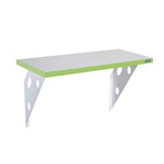 Assistência Técnica e Garantia do produto Prateleira Color Suporte Metalico 120x25x1,5 Verde