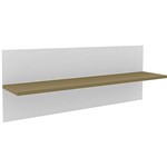 Assistência Técnica e Garantia do produto Prateleira MDP Larga Sonhare 9D91 Branco/Cappuccino 34,5x90,21,5cm - Móveis Rodial