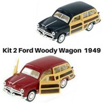 Assistência Técnica e Garantia do produto Promoção 2 Carrinho de Coleção Ford Woody Wagon Ano 1949 1/40 Ferro