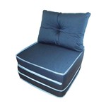 Assistência Técnica e Garantia do produto Puff Conforto Solteiro Azul com Travesseiro e Embalagem em PVC F.A Colchões