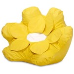 Assistência Técnica e Garantia do produto Puff Infantil Flower Courino Amarelo - Stay Puff