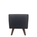 Assistência Técnica e Garantia do produto Puff Pé Palito Quadrado Alce Couch Corano Corino Preto 40cm