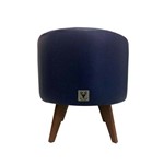 Assistência Técnica e Garantia do produto Puff Pé Palito Redondo Alce Couch Corino Courvin Azul 40cm
