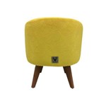 Assistência Técnica e Garantia do produto Puff Pé Palito Redondo Alce Couch Velvet Next Amarelo 40cm