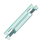 Assistência Técnica e Garantia do produto Puxador de Vidro para Portas Santorini 100 Cm Verde