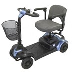 Assistência Técnica e Garantia do produto Quadriciclo Cadeira de Rodas Motorizada Scooter Elétrica Ottobock Scott S Azul Portátil
