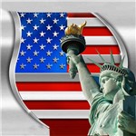 Assistência Técnica e Garantia do produto Quadro Bandeira EUA (30x30x2,7cm) - Uniart