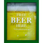 Assistência Técnica e Garantia do produto Quadro Beer Porta-Tampinhas Verde 22x27x3cm - Kapos