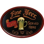 Assistência Técnica e Garantia do produto Quadro Fine Beer Always Served Here 40x54x3cm - Oldway