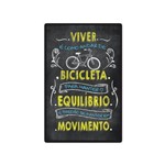 Assistência Técnica e Garantia do produto Quadro Placa Decorativa Grande - Frases - Bicicleta