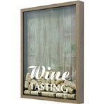 Assistência Técnica e Garantia do produto Quadro Porta-Rolhas de Vinho Natural Wine Tasting 22x27x4cm - Kapos