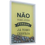 Assistência Técnica e Garantia do produto Quadro Porta-Tampinhas Juízo Branco 30x50x5cm - Kapos