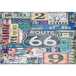 Assistência Técnica e Garantia do produto Quadro Tela Impressa Route 66 Placas 110x160x6cm - Oldway