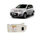 Assistência Técnica e Garantia do produto Quebra Sol Fiat Novo Uno 2011/...Lado Direito com Espelho e Etiqueta de Air Bag Cinza Claro
