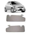 Assistência Técnica e Garantia do produto Quebra Sol Ford KA Lado Esquerdo e Lado Direito Sem Espelho com Bolsa Cinza Padrão