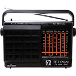 Assistência Técnica e Garantia do produto Rádio Portátil Motobras, 7 Fxs., AM/FM/OC e Som da TV, Pilha e Luz
