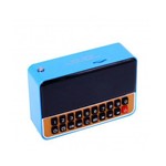 Assistência Técnica e Garantia do produto Rádio Relógio Fm C/ Entr USB/Alarme/Mp3 e Auxiliar Azul
