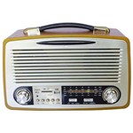 Assistência Técnica e Garantia do produto Rádio Retrô Vintage Am Fm Sw Bluetoooth Recarregavel USB Mp3 EL-1700