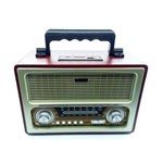 Assistência Técnica e Garantia do produto Rádio Retrô Vintage Bluetooth Am Fm Sw Recarregavel USB Mp3 EL1800