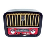 Assistência Técnica e Garantia do produto Radio Vintage Music Box Portátil Retrô Recarregável Bluetooth