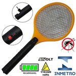 Assistência Técnica e Garantia do produto Raquete Mata Mosquito, Mosca e Inseto Elétrica Recarregável Bi-volt Amarelo CBRN0760