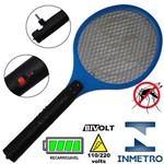 Assistência Técnica e Garantia do produto Raquete Mata Mosquito, Mosca e Inseto Elétrica Recarregável Bi-volt Azul CBRN0777