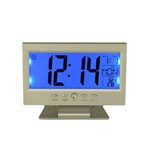 Assistência Técnica e Garantia do produto Relógio de Mesa Digital Despertador Temperatura Led Azul