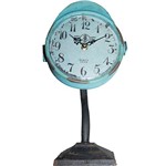 Assistência Técnica e Garantia do produto Relógio de Mesa Oldway Ferro Azul Envelhecido