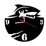 Assistência Técnica e Garantia do produto Relógio de Parede Decorativo - Modelo Tubarão - ME Criative