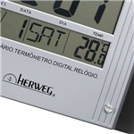 Assistência Técnica e Garantia do produto Relógio de Parede Digital 6401-34 29x19x2 Cm Preto - Herweg